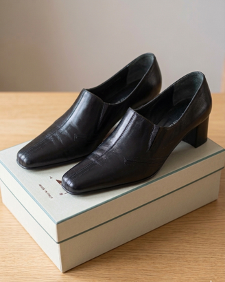Eleganti scarpe nere Flavian n.36–In morbida nappa