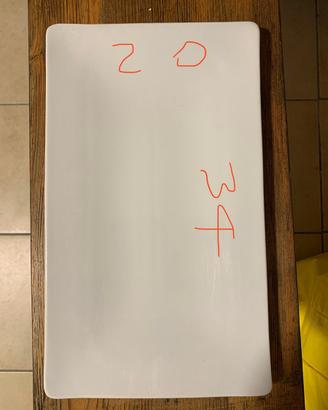 7 piatti rettangolari