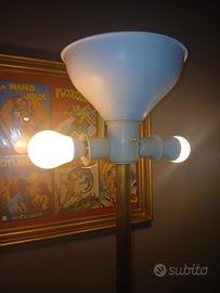 antica piantana lampada da terra a 3 luci 