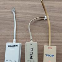 lotto 3 filtri ADSL (1 marchiato telecom )