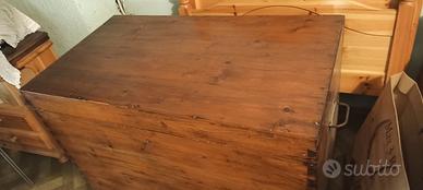 Baule legno massello metà 900