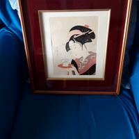 quadro orientale donna giapponese 