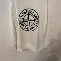 Felpa Stone Island bianca taglia XXL