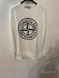 Felpa Stone Island bianca taglia XXL