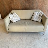 Divano in Pelle: Tortora - 130x80 cm