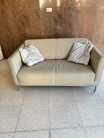 Divano in Pelle: Tortora - 130x80 cm