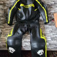 Tuta moto in pelle 2 pezzi