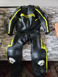 Tuta moto in pelle 2 pezzi