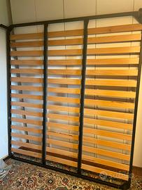 Rete e materasso per letto king size (180x200 cm)