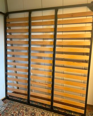 Rete e materasso per letto king size (180x200 cm)