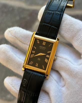 Seiko tank black dial - orologio vintage unisex