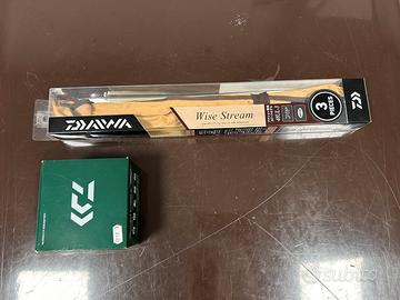 Canna Daiwa Wise stream + Daiwa Silver creek 2000