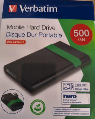 hard disk verbatim 500 gb