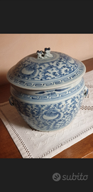 Giara porcellana arte orientale, Cina 1890 circa