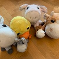 Peluche animali della fattoria
