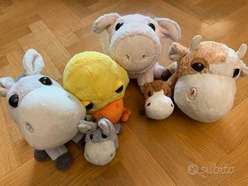 Peluche animali della fattoria