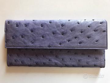 Portafogli  in struzzo PRADA NUOVO con SCATOLA