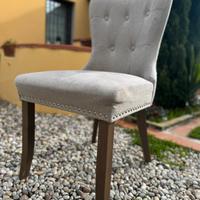 4 Sedie soggiorno Westwing grigie/beige