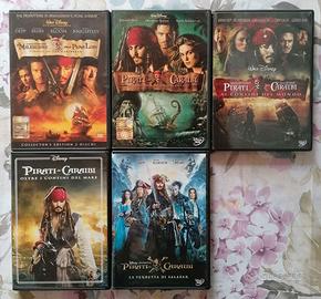 DVD Pirati dei Caraibi - 5 film serie completa