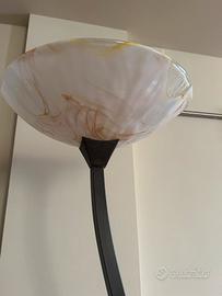 Piantana, lampadario e 3 applique da parete