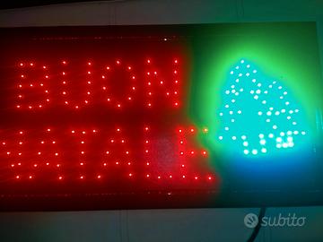  insegna con Luci Led intermittenza.cm nuovo