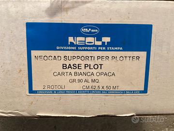 Rotolo carta plotter n.3 pezzi a € 20