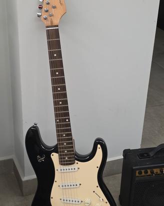 chitarra elettrica con amplificatore 