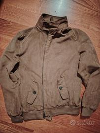 Giacca da Uomo in Pelle marrone. Fusaro. taglia S