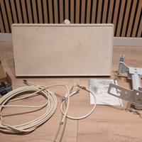Antenna Parabola TV Satellite Piatta con 4 uscite