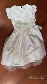 VESTITO PRIMA COMUNIONE BIANCO anni 10/12 bambina