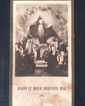 santino antico vintage madonna religioso anni 50