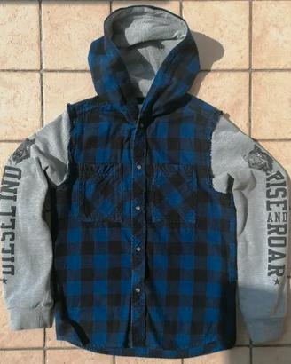 Felpa Diesel Bambino Tg.10 anni Blu/Nero/Grigio