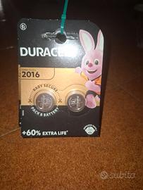 10 X Duracell  Batteria Bottone al Litio 2016