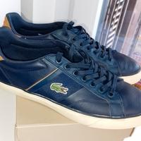Sneaker uomo pelle blu Lacoste n. 41