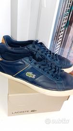 Sneaker uomo pelle blu Lacoste n. 41