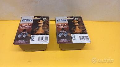 Kit 2 pezzi - Epson T0511 Twin Pack S020108 / S020