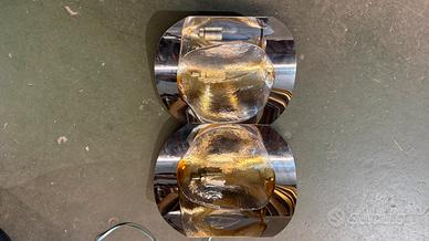 Coppia applique murano anni 70’ Targetti Sankey