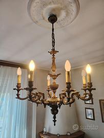 Lampadario Vintage 8 punti luce