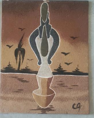 Quadro etnico dimensioni 24x30 cm
