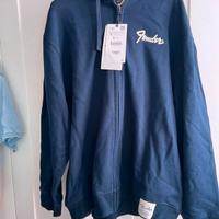 Felpa Fender Zara taglia S blu con cappuccio
