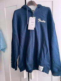Felpa Fender Zara taglia S blu con cappuccio