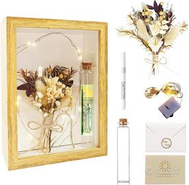 Cornice con Fiori Eterni e Luci LED