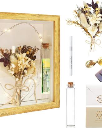 Cornice con Fiori Eterni e Luci LED