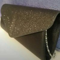 pochette nera con brillantini 