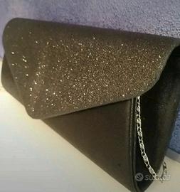 pochette nera con brillantini 