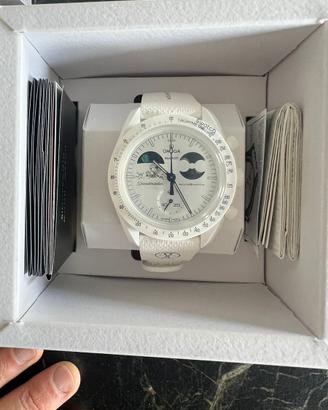 Omega Swatch Mission to Earthphase Moonshine gold