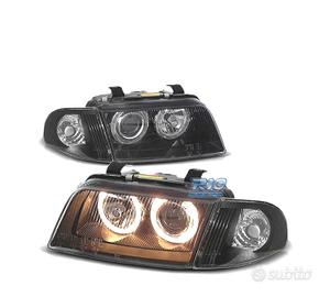 FARI PER AUDI A4 B5 94-98 ANGEL EYES CLASSICI NERI