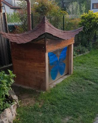 CASETTA DA GIARDINO IN LEGNO MASSICCIO TETTOPAGODA