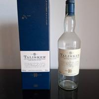 Bottiglia whisky TALISKER 10 vuota