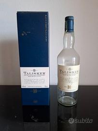 Bottiglia whisky TALISKER 10 vuota